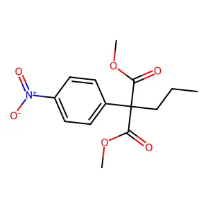 Dimethyl 2-(4-nitrophenyl)-2-propylmalonate structure