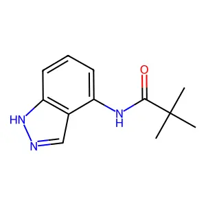 N-1H-Indazol-4-yl-2,2-dimethylpropanamide structure