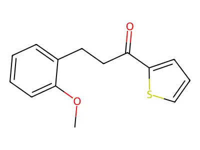 3-(2-Methoxyphenyl)-1-(2-thienyl)-1-propanone structure