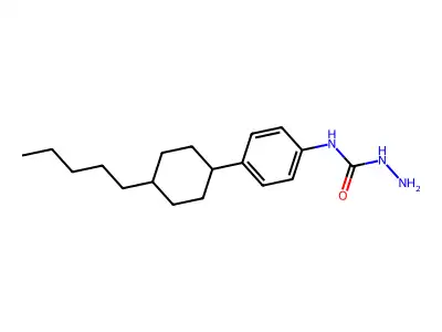 N-[4-(4-pentylcyclohexyl)phenyl]-1-hydrazinecarboxamide structure