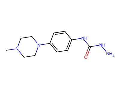N-[4-(4-methylpiperazino)phenyl]-1-hydrazinecarboxamide structure