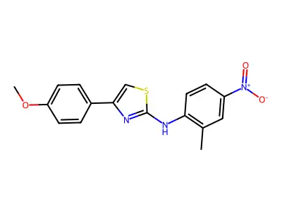 4-(4-methoxyphenyl)-N-(2-methyl-4-nitrophenyl)-1,3-thiazol-2-amine structure