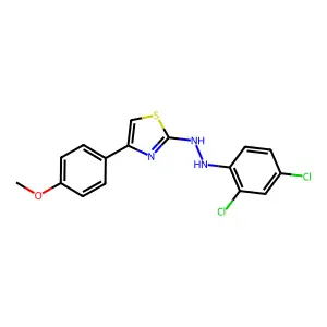 2-[2-(2,4-Dichlorophenyl)hydrazino]-4-(4-methoxyphenyl)-1,3-thiazole structure