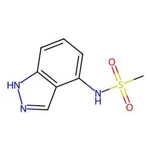 N-(1H-indazol-4-yl)methanesulfonamide structure