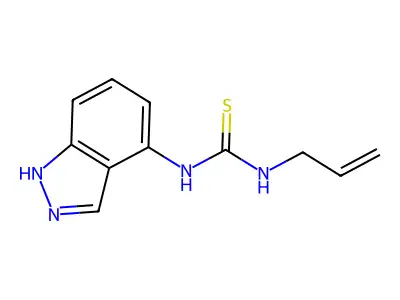 N-allyl-N'-(1H-indazol-4-yl)thiourea structure