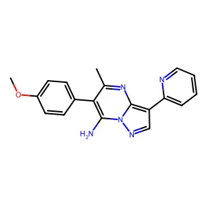 6-(4-Methoxyphenyl)-5-methyl-3-(2-pyridinyl)pyrazolo[1,5-a]pyrimidin-7-ylamine structure