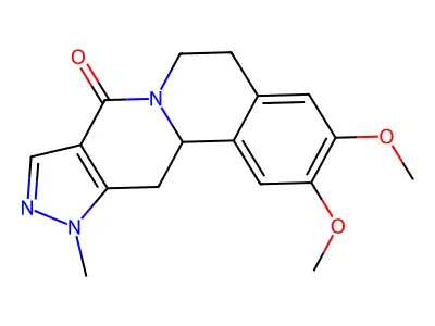 2,3-dimethoxy-11-methyl-5,11,12,12a-tetrahydropyrazolo[3',4':4,5]pyrido[2,1-a]isoquinolin-8(6H)-one structure