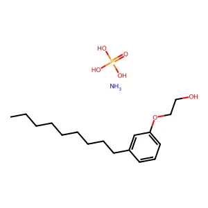 Azanium;dihydrogen phosphate;2-(3-nonylphenoxy)ethanol structure