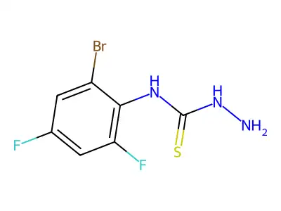 4-(2-Bromo-4,6-difluorophenyl)thiosemicarbazide structure