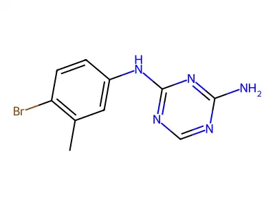N2-(4-Bromo-3-methylphenyl)-1,3,5-triazine-2,4-diamine structure