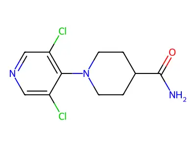 1-(3,5-Dichloropyridin-4-yl)piperidine-4-carboxamide structure