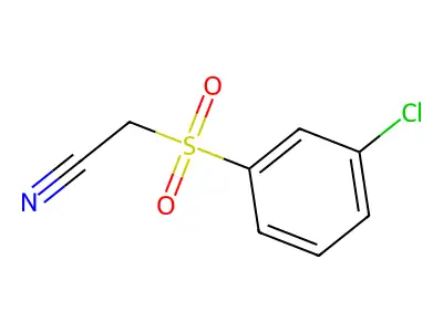 2-(3-Chlorobenzenesulfonyl)acetonitrile structure