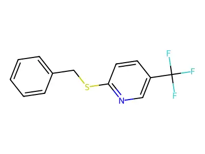 2-(Benzylthio)-5-(trifluoromethyl)pyridine structure