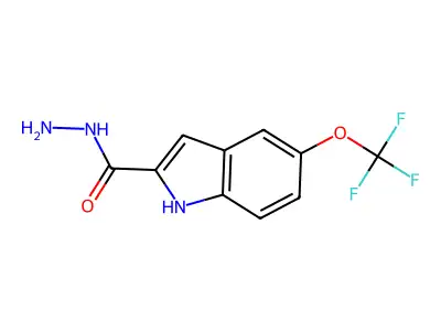 5-(trifluoromethoxy)-1H-indole-2-carbohydrazide structure