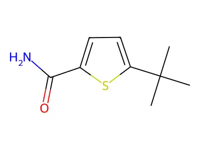 5-Tert-butylthiophene-2-carboxamide structure