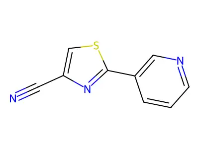 2-Pyridin-3-yl-1,3-thiazole-4-carbonitrile structure