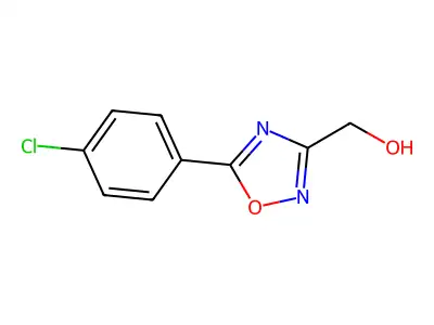 [5-(4-Chlorophenyl)-1,2,4-oxadiazol-3-yl]methanol structure