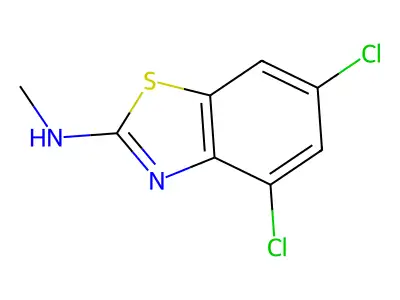 4,6-Dichloro-N-methyl-2-benzothiazolamine structure