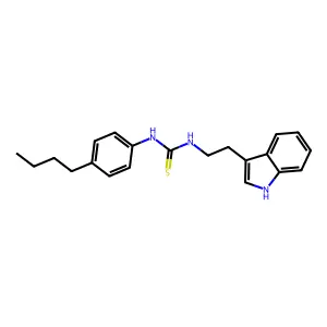 1-(4-butylphenyl)-3-[2-(1H-indol-3-yl)ethyl]thiourea structure