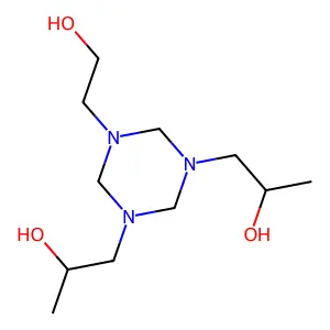 1,3,5-Triazine-1,3,5(2H,4H,6H)-triethanol, alpha1,alpha3-dimethyl- structure