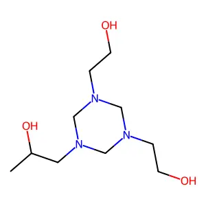 1,3,5-Triazine-1,3,5(2H,4H,6H)-triethanol, alpha-methyl- structure