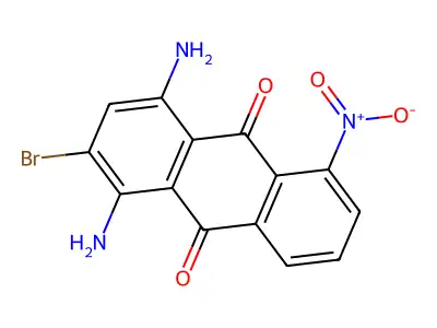 9,10-Anthracenedione, 1,4-diamino-2-bromo-5-nitro- structure