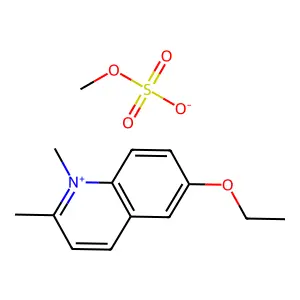 Quinolinium, 6-ethoxy-1,2-dimethyl-, methyl sulfate (1:1) structure