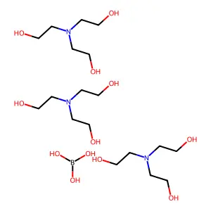 Boric acid (H3BO3), compd. with 2,2',2''-nitrilotris[ethanol] (1:3) structure