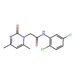 N-(2,5-dichlorophenyl)-2-(4,6-dimethyl-2-oxopyrimidin-1-yl)acetamide structure