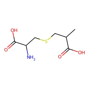 S-(2-Carboxypropyl)cysteine structure