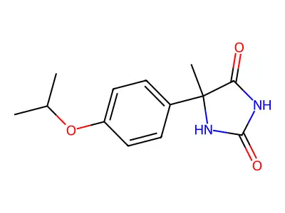 Hydantoin, 5-(p-isopropoxyphenyl)-5-methyl- structure