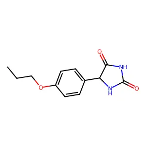 5-(4-Propoxyphenyl)imidazolidine-2,4-dione structure