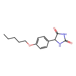 5-[4-(Pentyloxy)phenyl]imidazolidine-2,4-dione structure