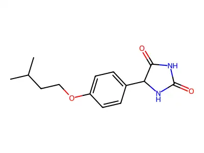 5-[4-(3-Methylbutoxy)phenyl]imidazolidine-2,4-dione structure
