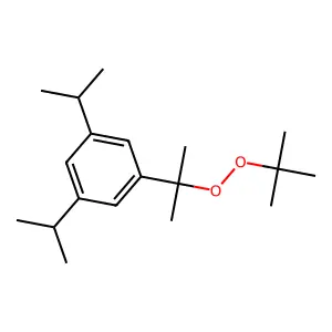 Peroxide, 1-[3,5-bis(1-methylethyl)phenyl]-1-methylethyl 1,1-dimethylethyl structure