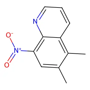 5,6-Dimethyl-8-nitroquinoline structure
