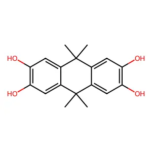 9,10-Dihydro-9,9,10,10-tetramethyl-2,3,6,7-anthracenetetrol structure