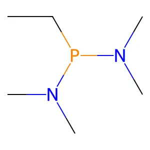 p-Ethyl-N,N,N',N'-tetramethylphosphonous diamide structure