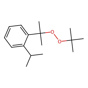 Peroxide, 1,1-dimethylethyl 1-methyl-1-((1-methylethyl)phenyl)ethyl structure