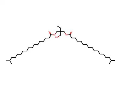 Isooctadecanoic acid, 1,1'-(2-ethyl-2-(hydroxymethyl)-1,3-propanediyl) ester structure