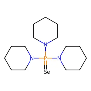 Piperidine, 1,1',1''-phosphinoselenoylidynetris- structure