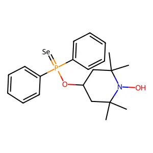 O-(1-Hydroxy-2,2,6,6-tetramethylpiperidin-4-yl) diphenylphosphinoselenoate structure