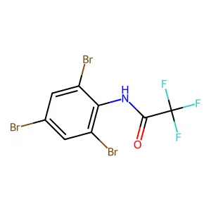 2,2,2-trifluoro-N-(2,4,6-tribromophenyl)acetamide structure