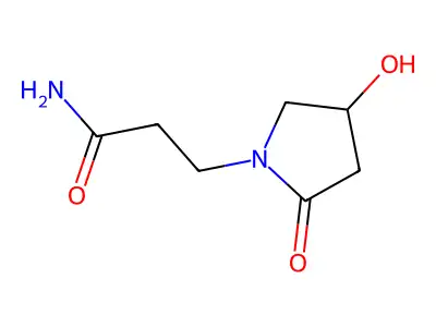 3-(4-Hydroxy-2-oxopyrrolidin-1-yl)propanimidic acid structure