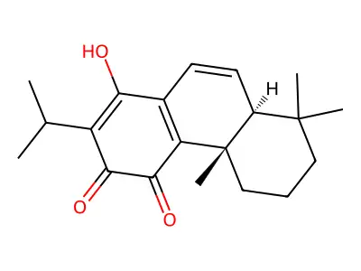 14-Hydroxyabieta-6,8,13-triene-11,12-dione structure