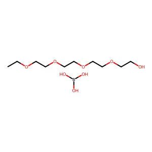 3,6,9,12-Tetraoxatetradecan-1-ol, ester with boric acid (H3BO3) structure