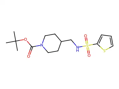 tert-Butyl 4-((thiophene-2-sulfonamido)methyl)piperidine-1-carboxylate structure