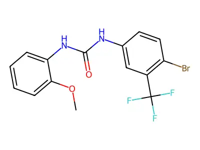 1-(4-Bromo-3-(trifluoromethyl)phenyl)-3-(2-methoxyphenyl)urea structure