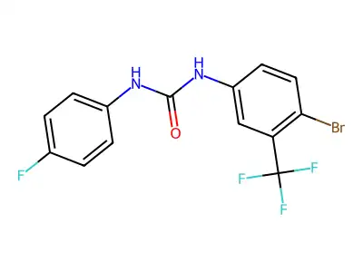 1-(4-Bromo-3-(trifluoromethyl)phenyl)-3-(4-fluorophenyl)urea structure