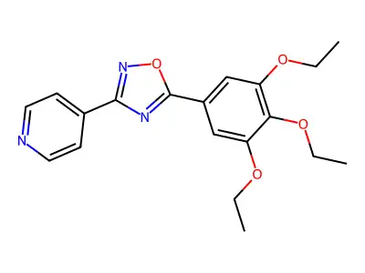 3-Pyridin-4-yl-5-(3,4,5-triethoxyphenyl)-1,2,4-oxadiazole structure